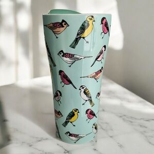 💖 Bird Patterned Ceramic Tumbler 💖